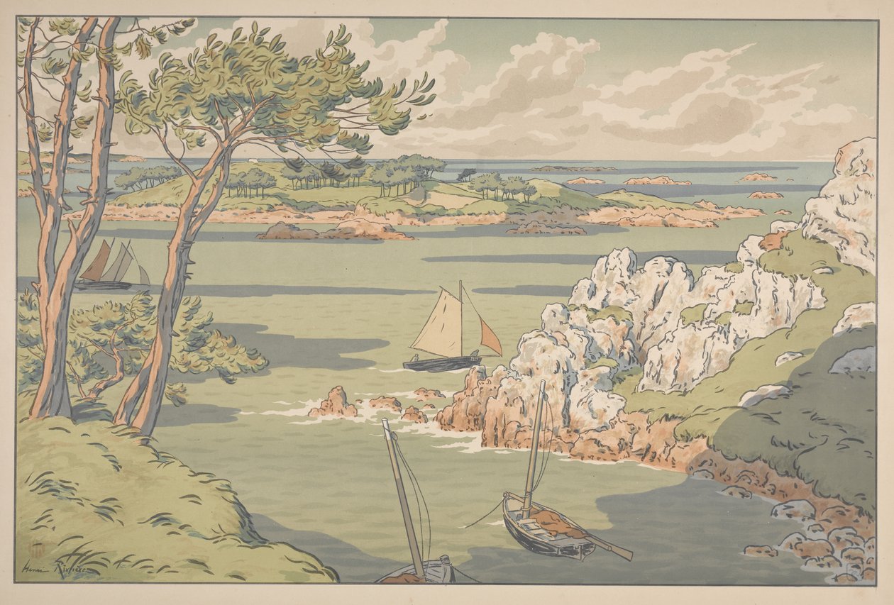 Aspekty Natury: Wyspa autorstwa Henri Rivière
