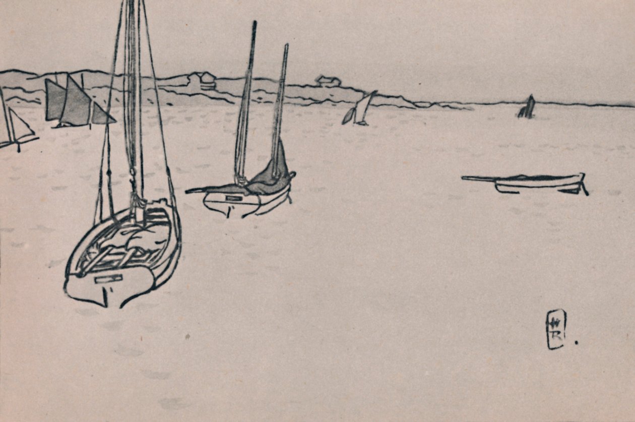 Krajobraz bretoński, ok. 1900, 1946 autorstwa Henri Rivière