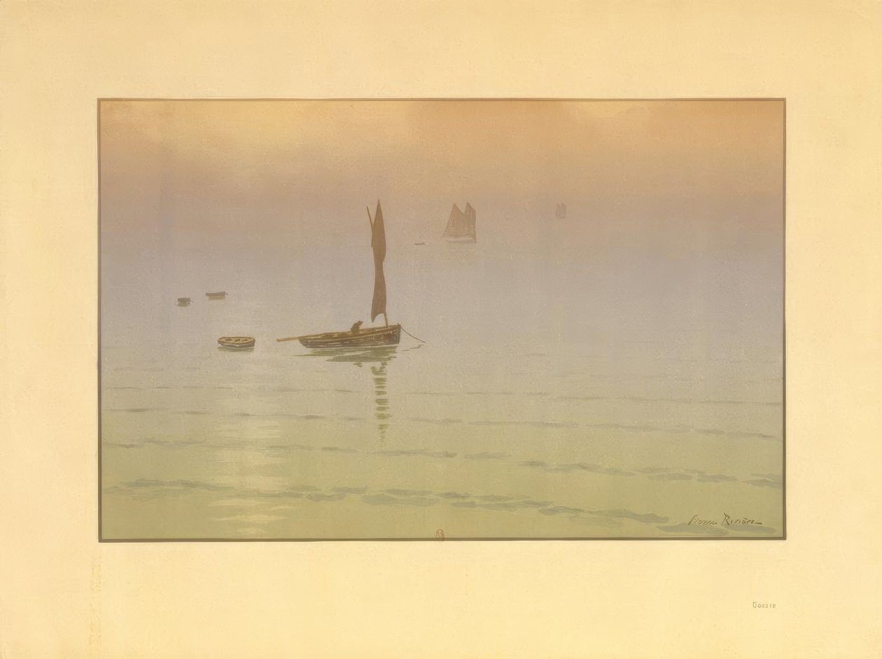 mgła na morzu autorstwa Henri Rivière