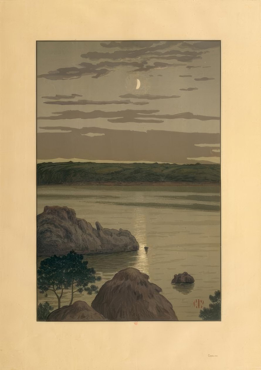 Światło księżyca w Landmelus autorstwa Henri Rivière