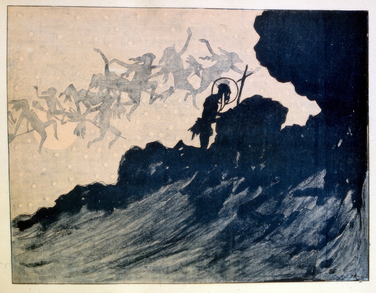 Kuszenie św. Antoniego autorstwa Henri Rivière