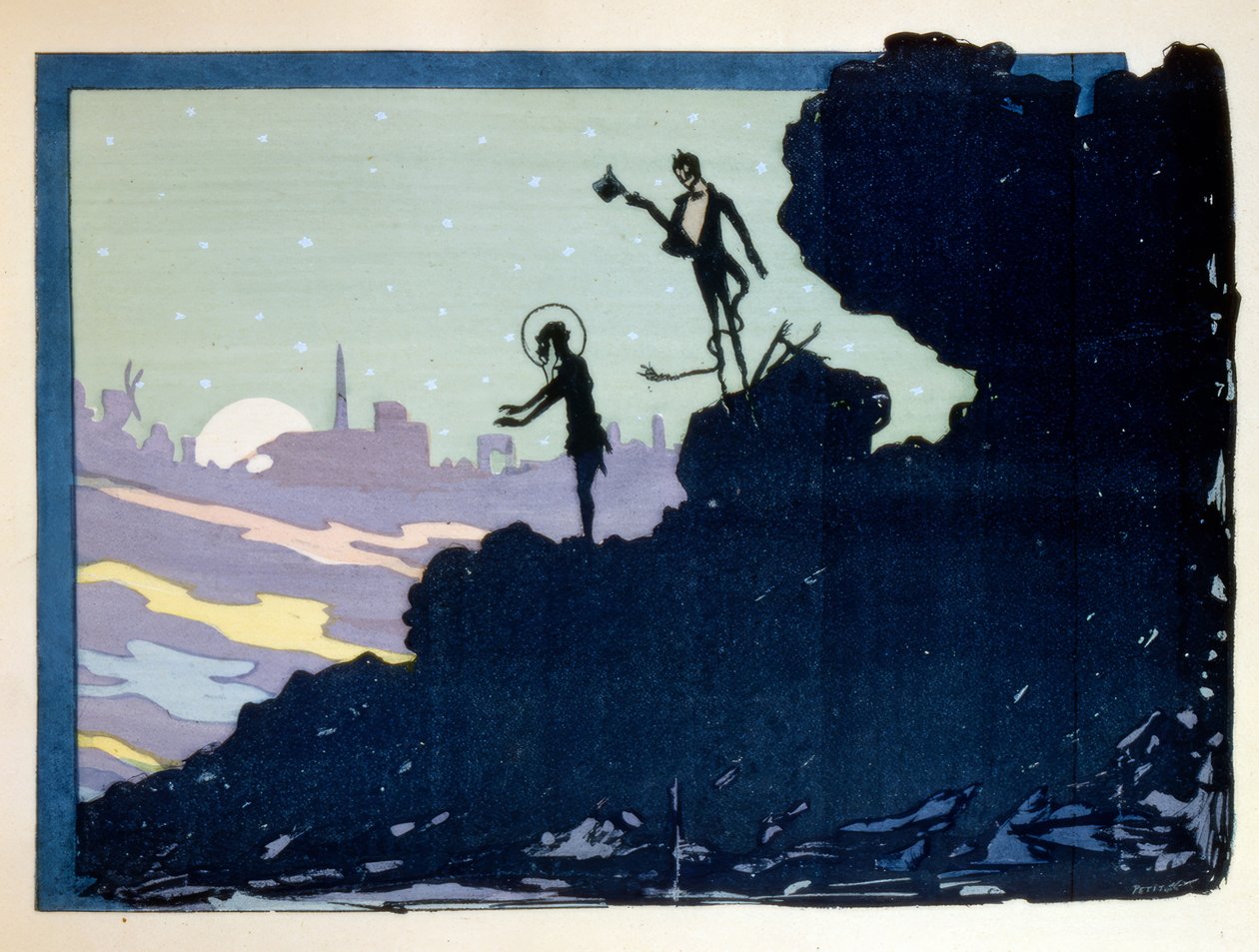 Kuszenie św. Antoniego autorstwa Henri Rivière