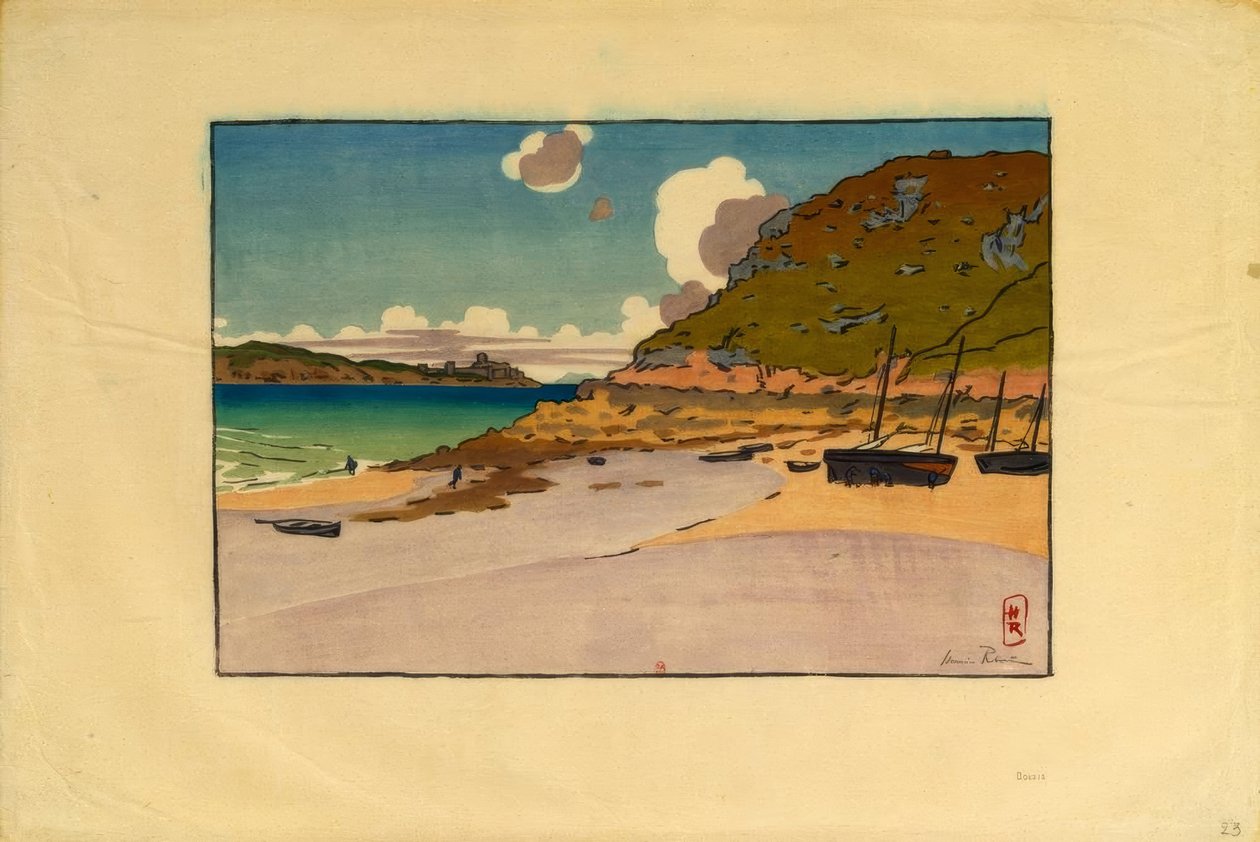 Châtelier i Fort La Latte (Saint-Cast) autorstwa Henri Rivière