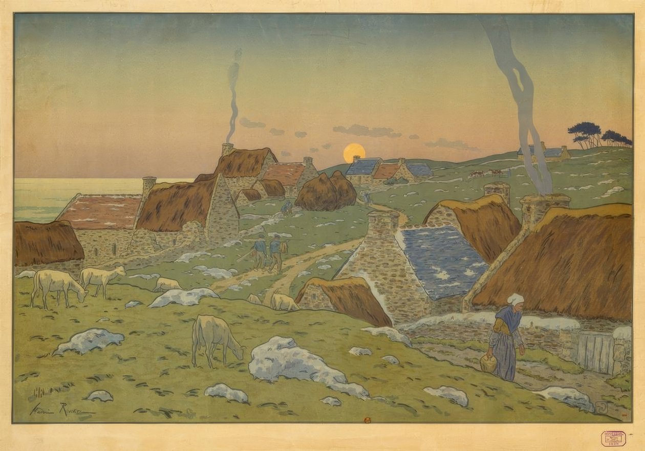 Wschód księżyca autorstwa Henri Rivière