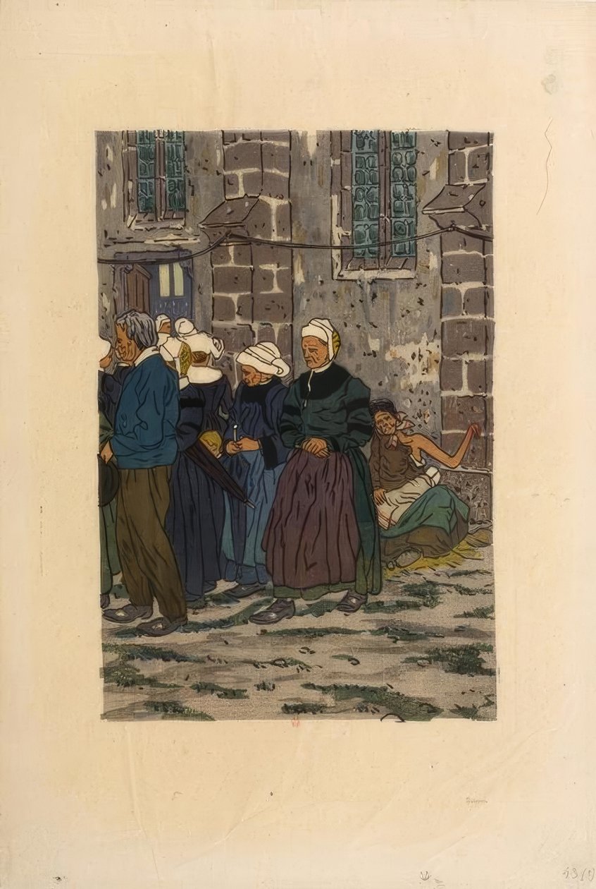 Ułaskawienie Sainte-Anne-la-Palud autorstwa Henri Rivière