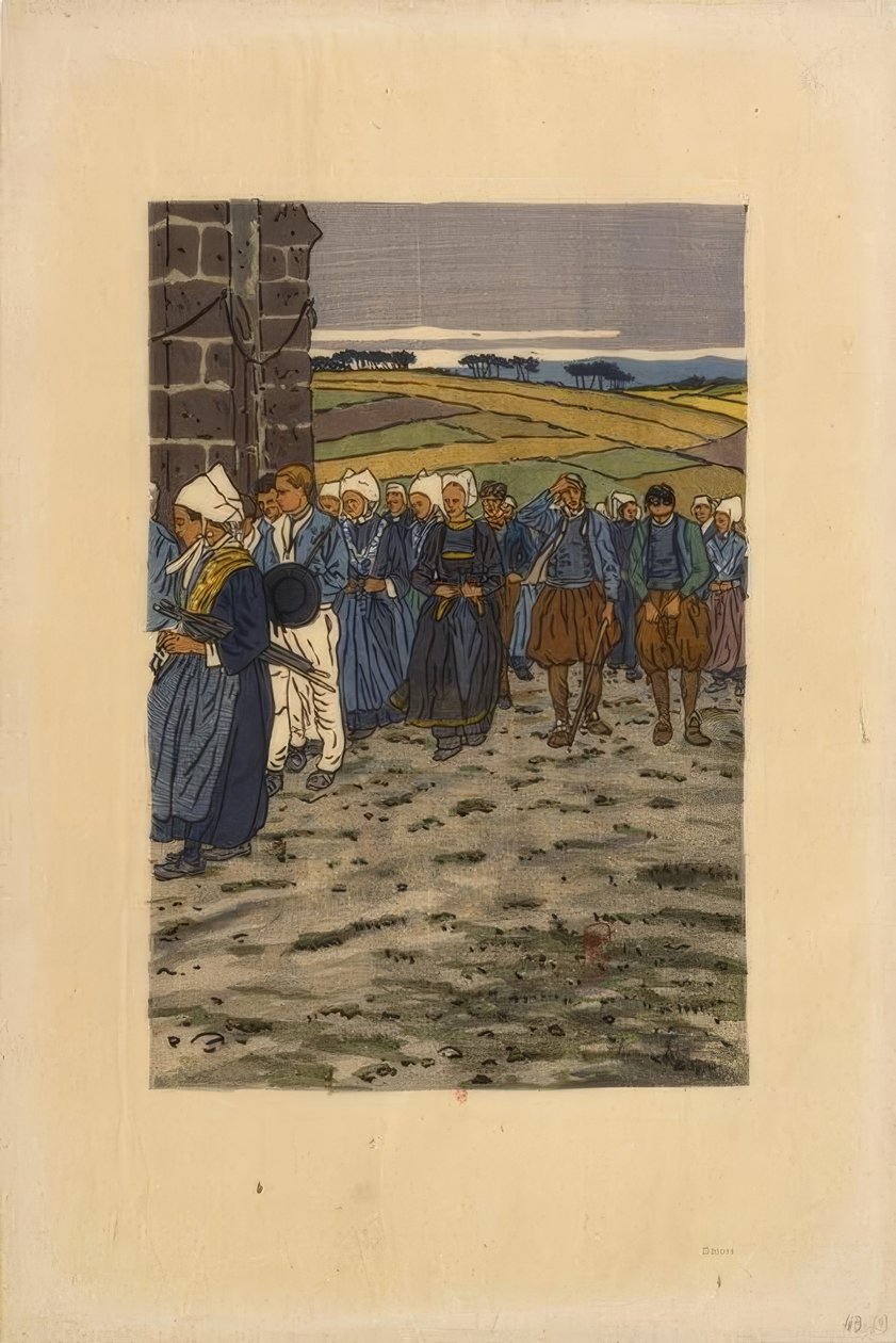 Ułaskawienie Sainte-Anne-la-Palud autorstwa Henri Rivière