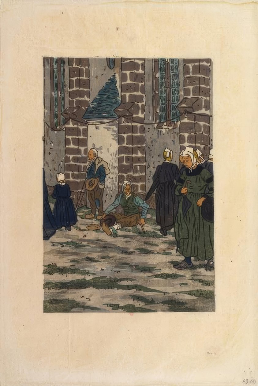 Ułaskawienie Sainte-Anne-la-Palud autorstwa Henri Rivière