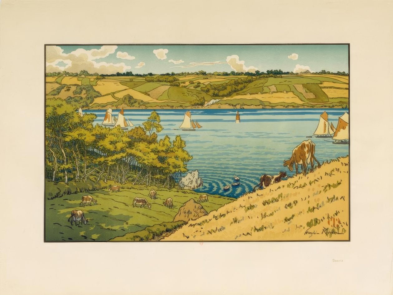 Le Trieux w Kermarie autorstwa Henri Rivière