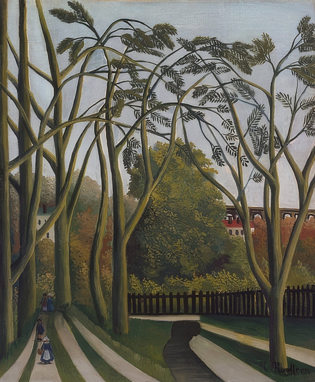 Na brzegach Bièvre niedaleko Bicêtre. Około 1908-09 autorstwa Henri Rousseau
