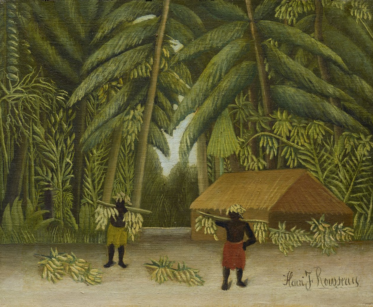 Zbiory bananów, 1907-10 autorstwa Henri Rousseau