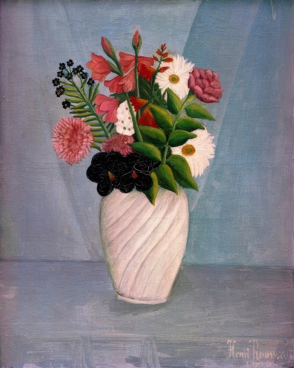Bukiet kwiatów autorstwa Henri Rousseau