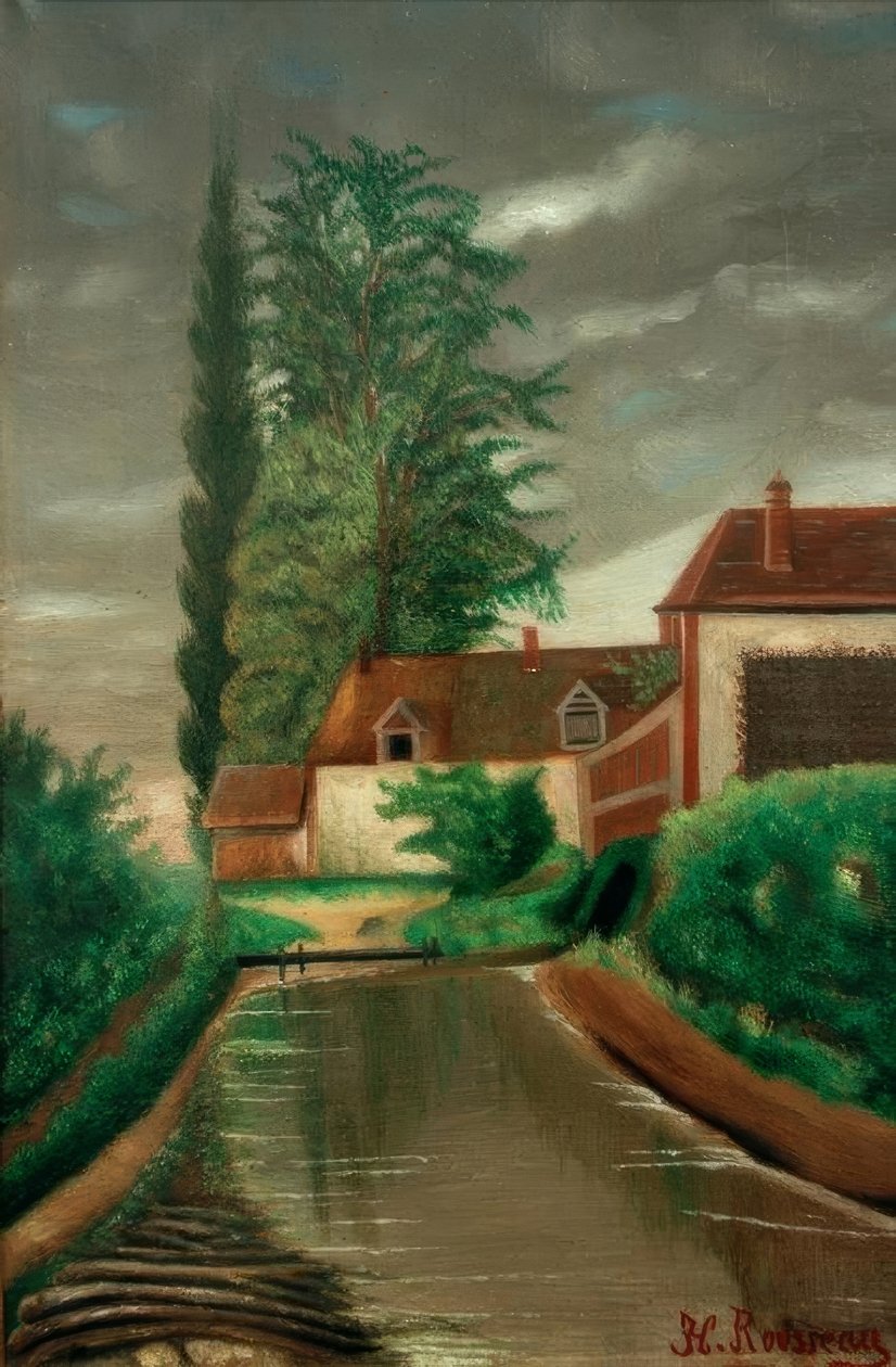 Młyn wodny autorstwa Henri Rousseau