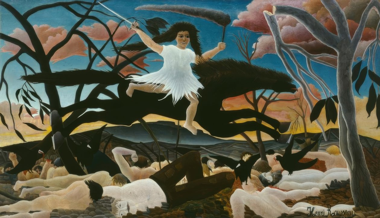 Wojna albo jazda niezgody autorstwa Henri Rousseau