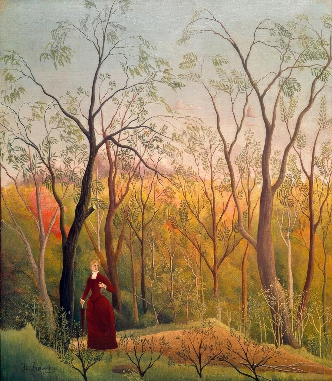 Spacer po lesie autorstwa Henri Rousseau