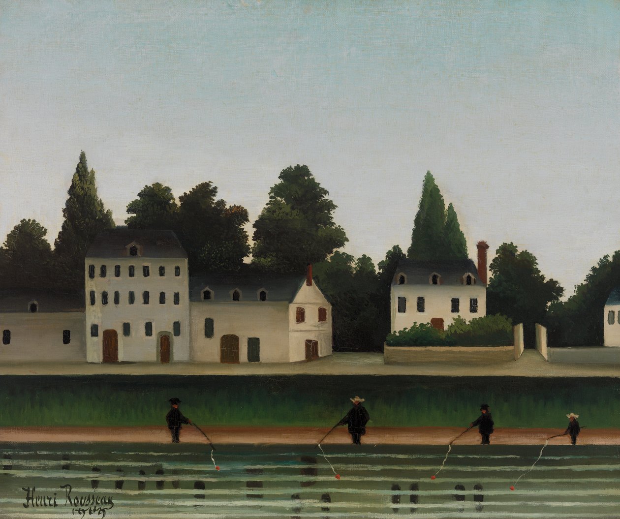 Krajobraz i Czterech Rybaków autorstwa Henri Rousseau