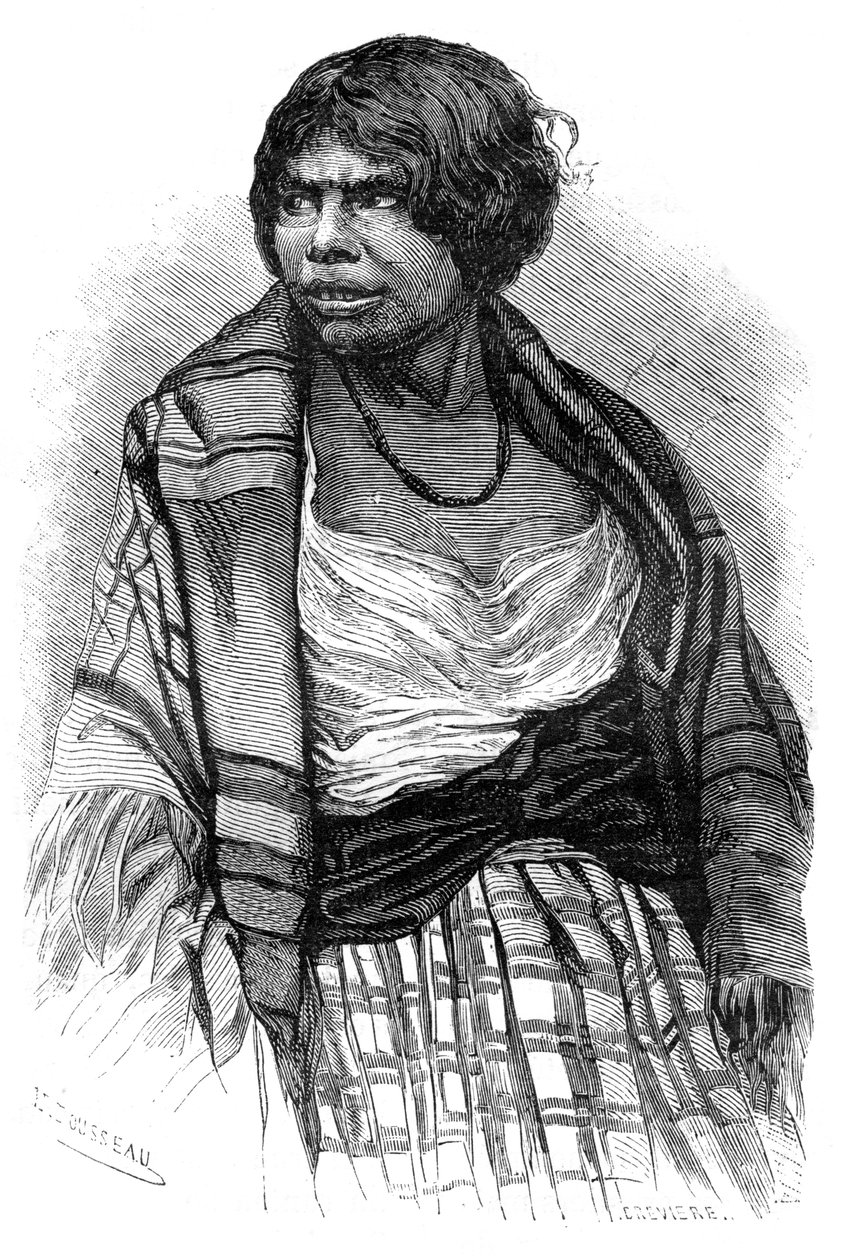 Kobieta Mikmaq, Cape Breton, Nowa Szkocja, Kanada, XIX wiek. autorstwa Henri Rousseau