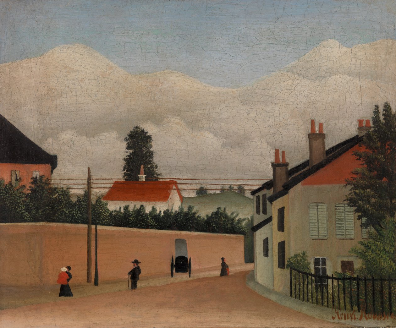 Przedmieścia Paryża (Environs de Paris) autorstwa Henri Rousseau