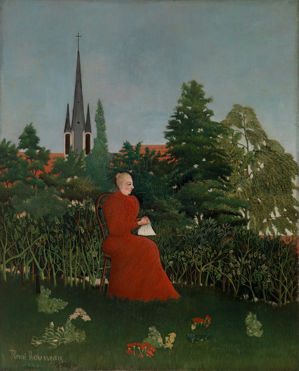 Portret kobiety w krajobrazie autorstwa Henri Rousseau