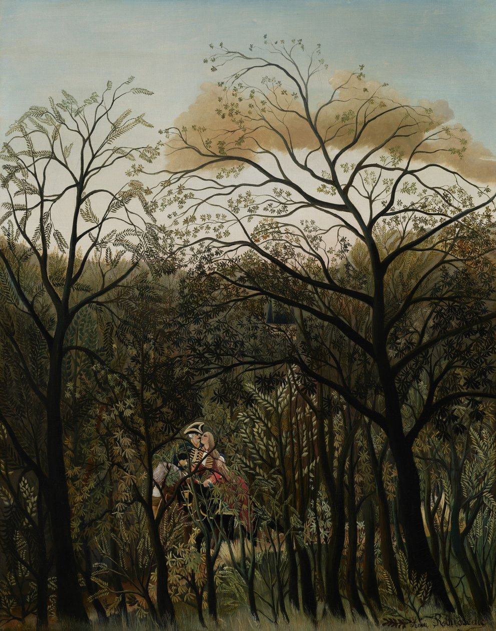 Spotkanie w lesie autorstwa Henri Rousseau
