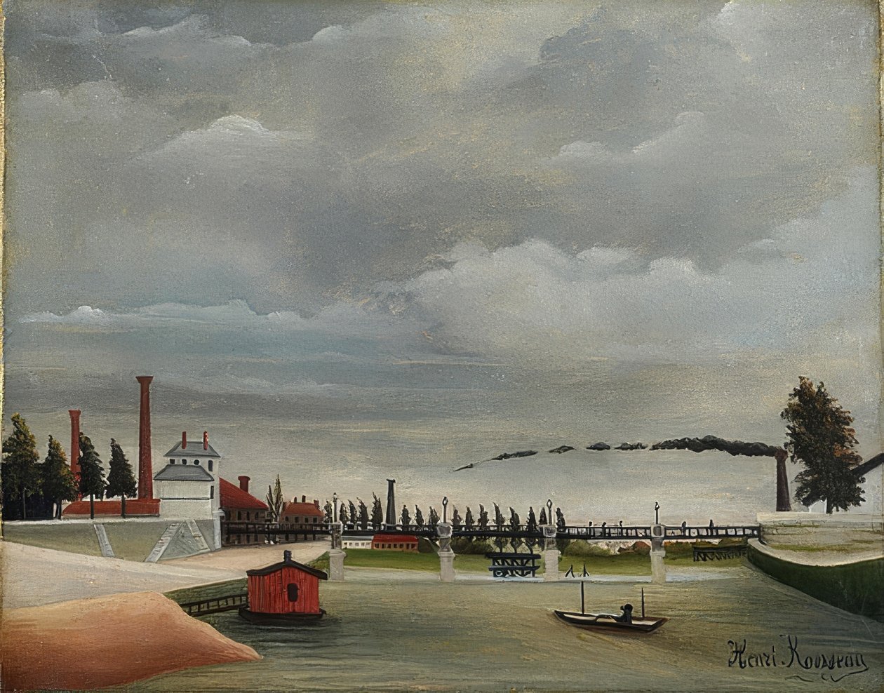 Brzeg Sekwany. 1898 autorstwa Henri Rousseau