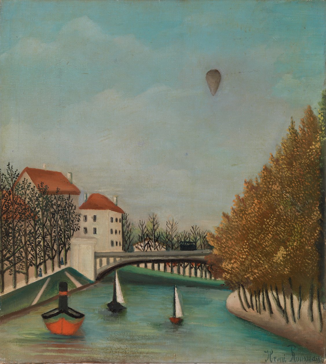 Studium Widoku na Pont de Sèvres autorstwa Henri Rousseau