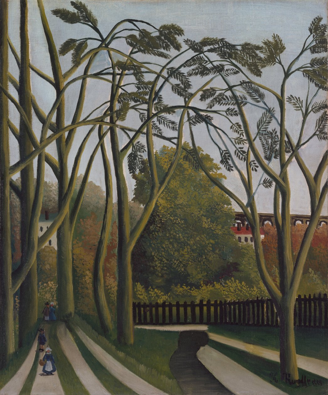 Brzegi Bièvre niedaleko Bicêtre, ca. 1908-09. autorstwa Henri Rousseau