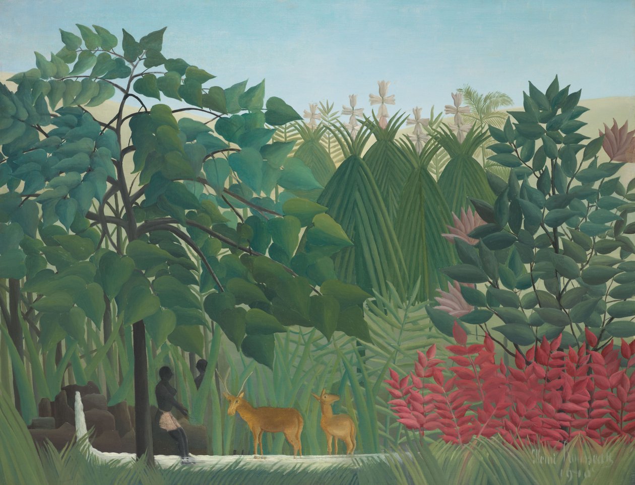 Wodospad autorstwa Henri Rousseau