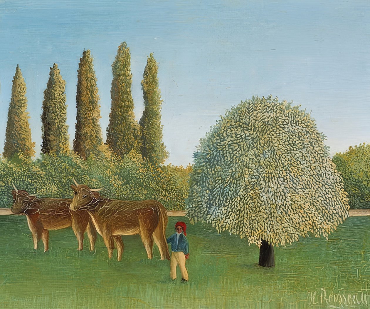 Łąka (wierzba). 1910 autorstwa Henri Rousseau