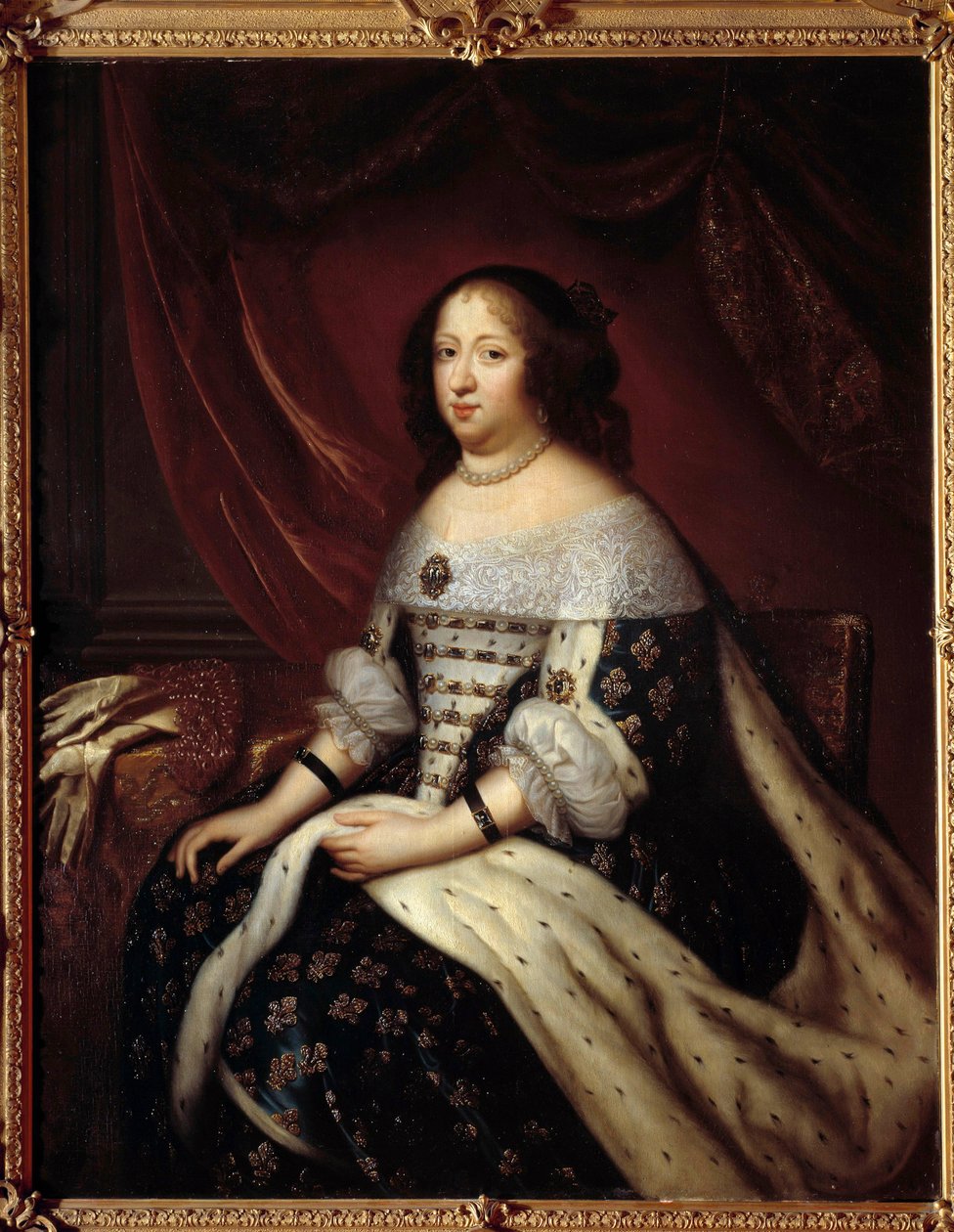 Portret królowej Francji Anny Austriackiej (1601-1666) Obraz Henri Testelina (1616-1695) XVII w. Ze zbiorów prywatnych autorstwa Henri Testelin