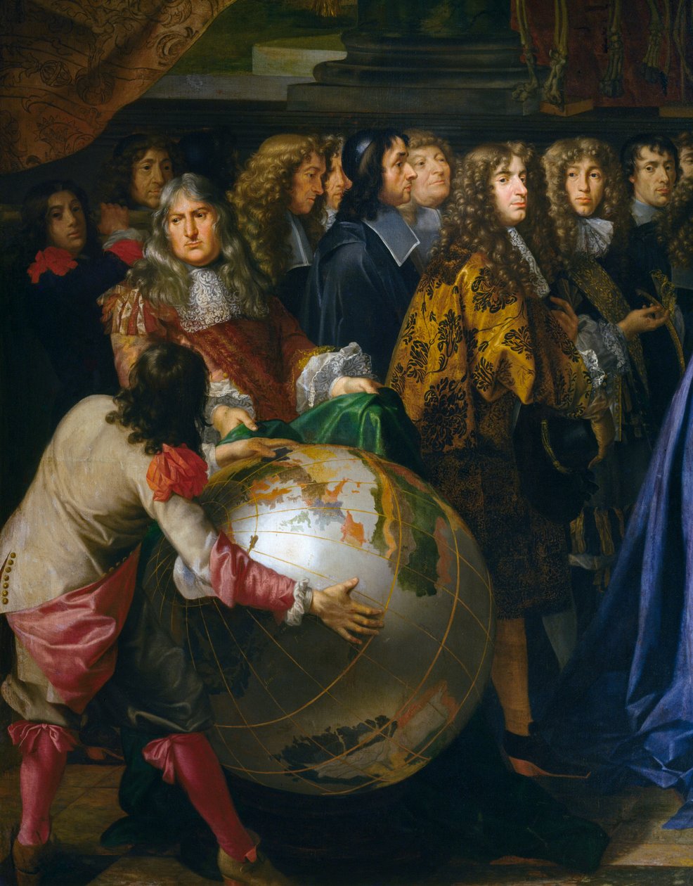 Globus ziemski, fragment przedstawiający Jeana-Baptiste