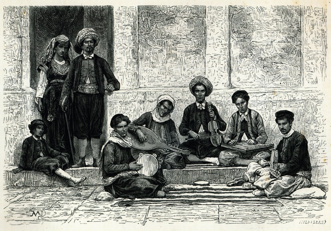 Koncert żydowski: Tlemcen autorstwa Henri Theophile Hildibrand
