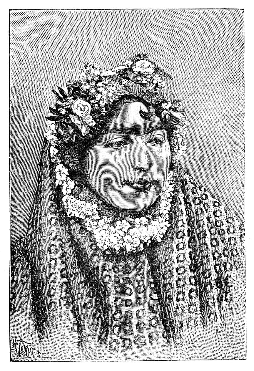 Szlachetna perska dama, 1895. autorstwa Henri Thiriat