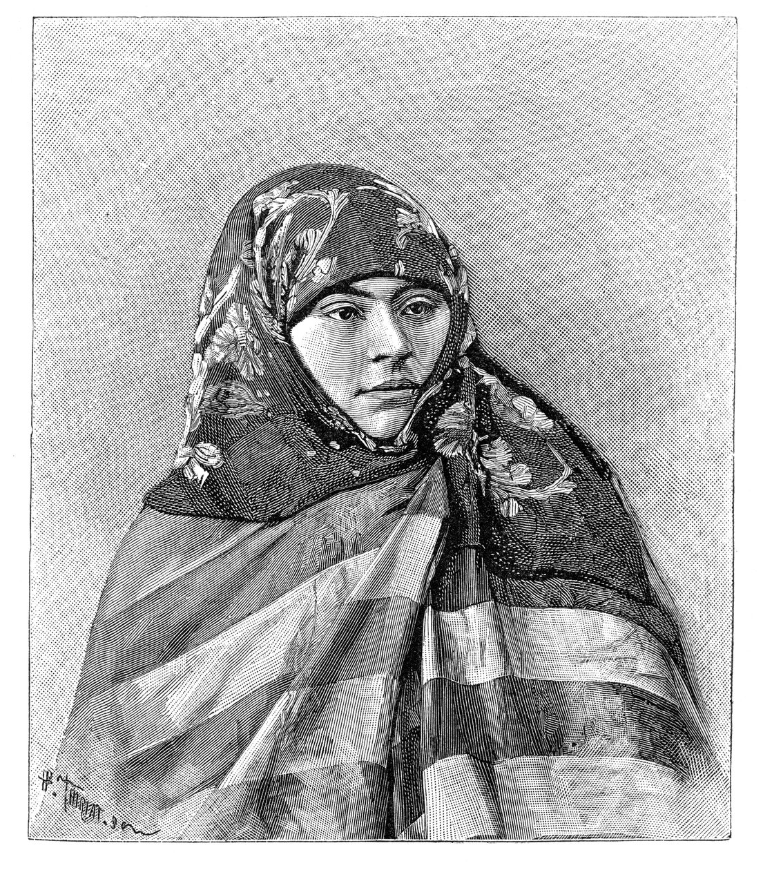 Kobieta z Brussy, Turcja, 1895. autorstwa Henri Thiriat