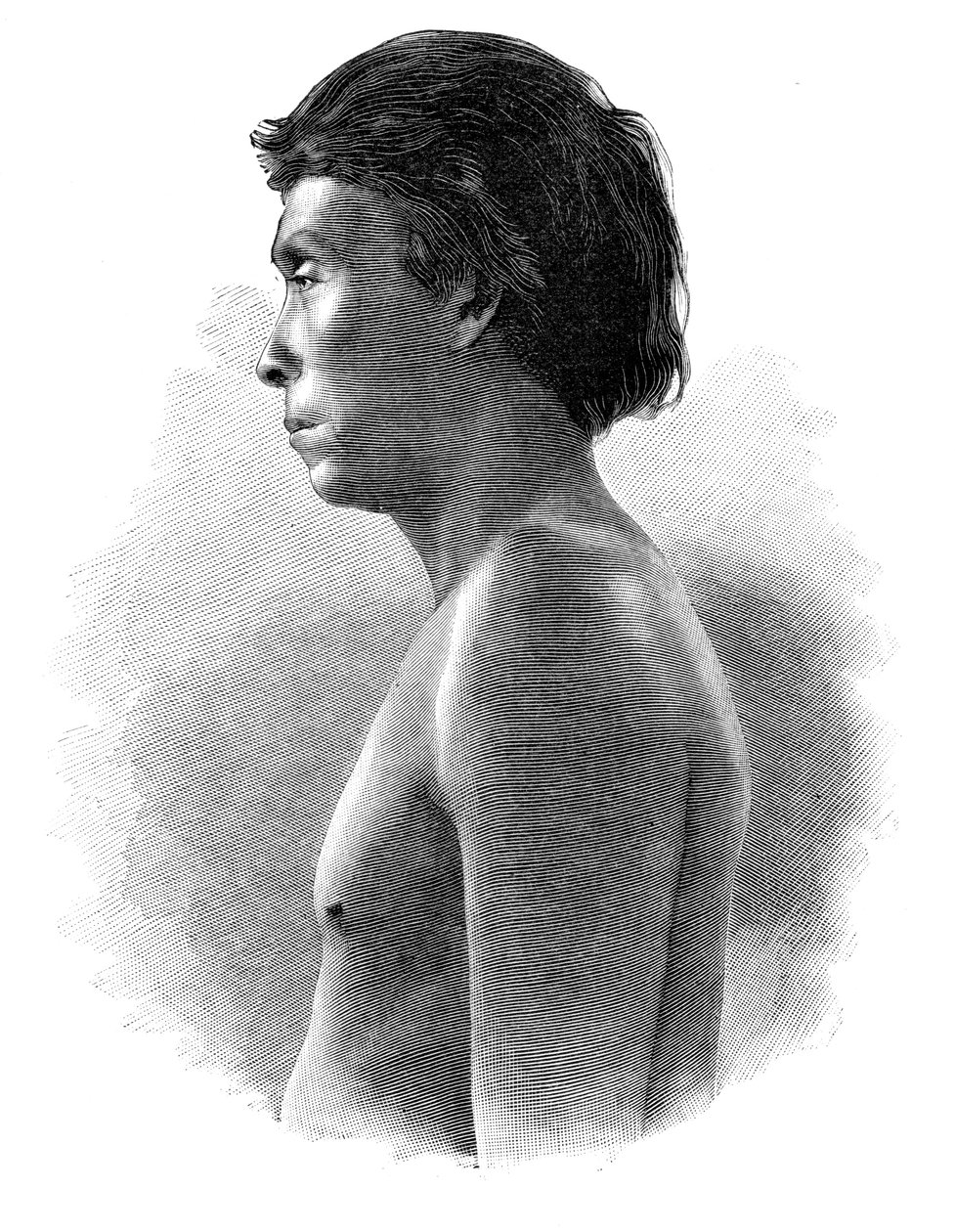 Indian Guatsu, Ameryka Środkowa, ok. 1890 r. autorstwa Henri Thiriat