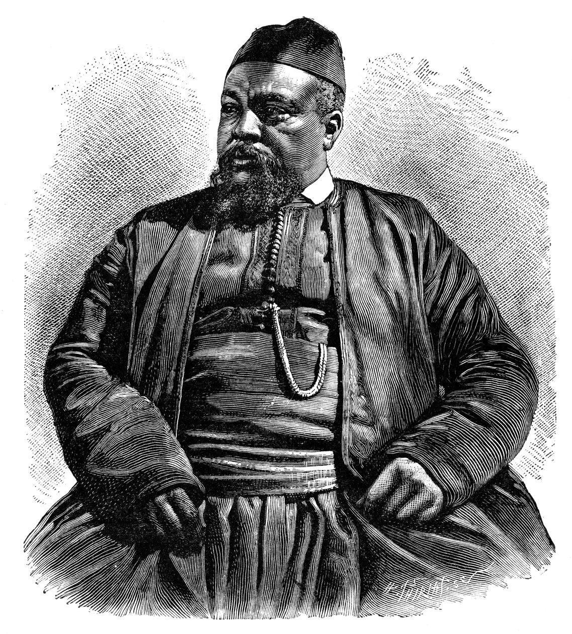 Mulai Tayeb, szeryf Wezzan, Afryka Północna, 1895. autorstwa Henri Thiriat