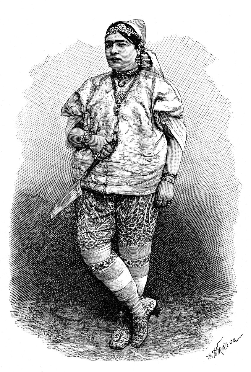 Tunezyjska Żydówka, c1890 autorstwa Henri Thiriat