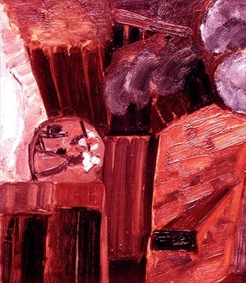 Holenderski dom wiejski z figurami w Zelandii, ok. 1915 autorstwa Henri Victor Gabriel Le Fauconnier