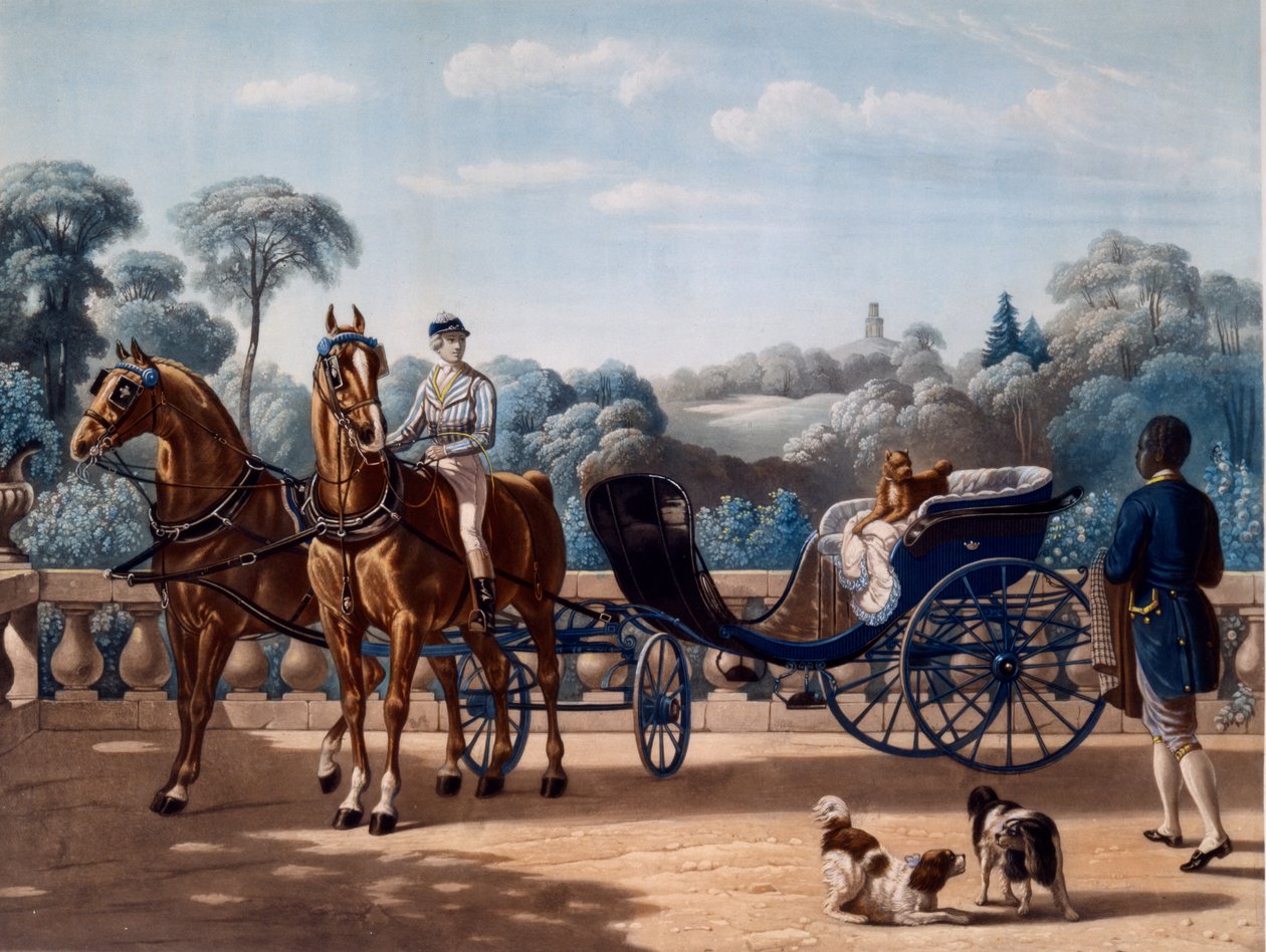 Koń i Powóz, pierwsza połowa C19th autorstwa Henri dAinecy Montpezat
