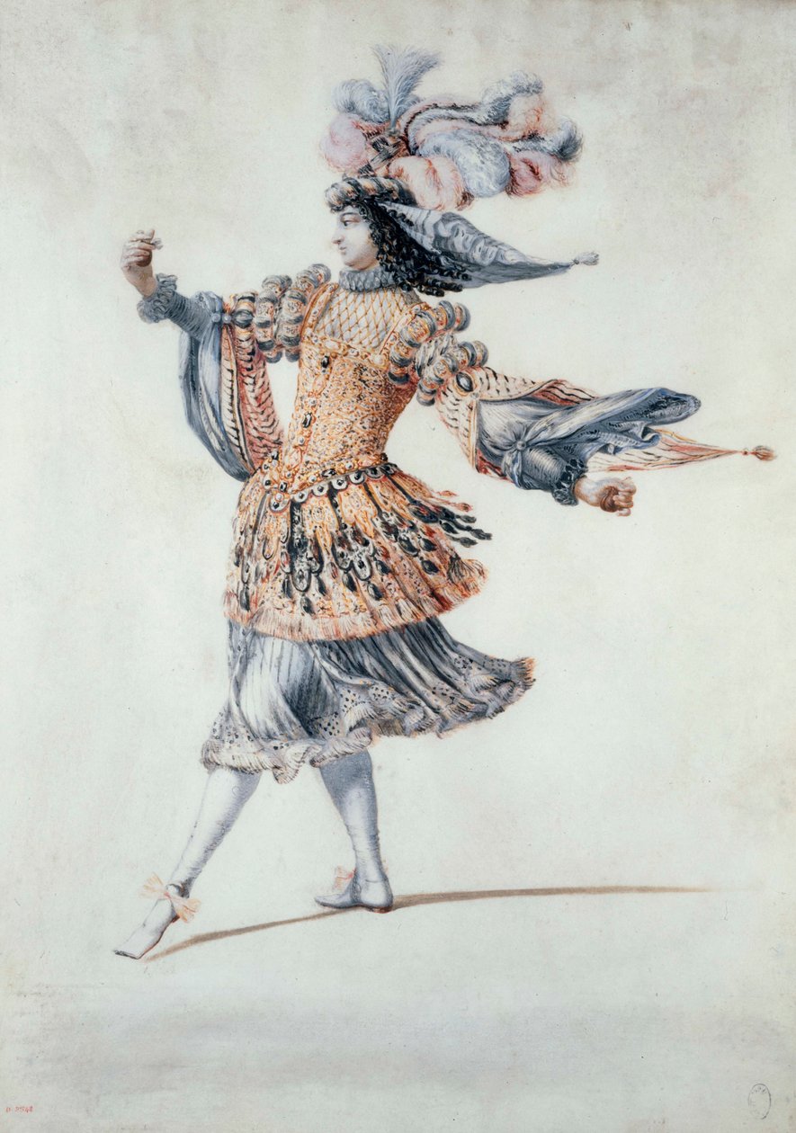 Kostium baletowy, ok. 1640-60 (gwasz) autorstwa Henri de Gissey