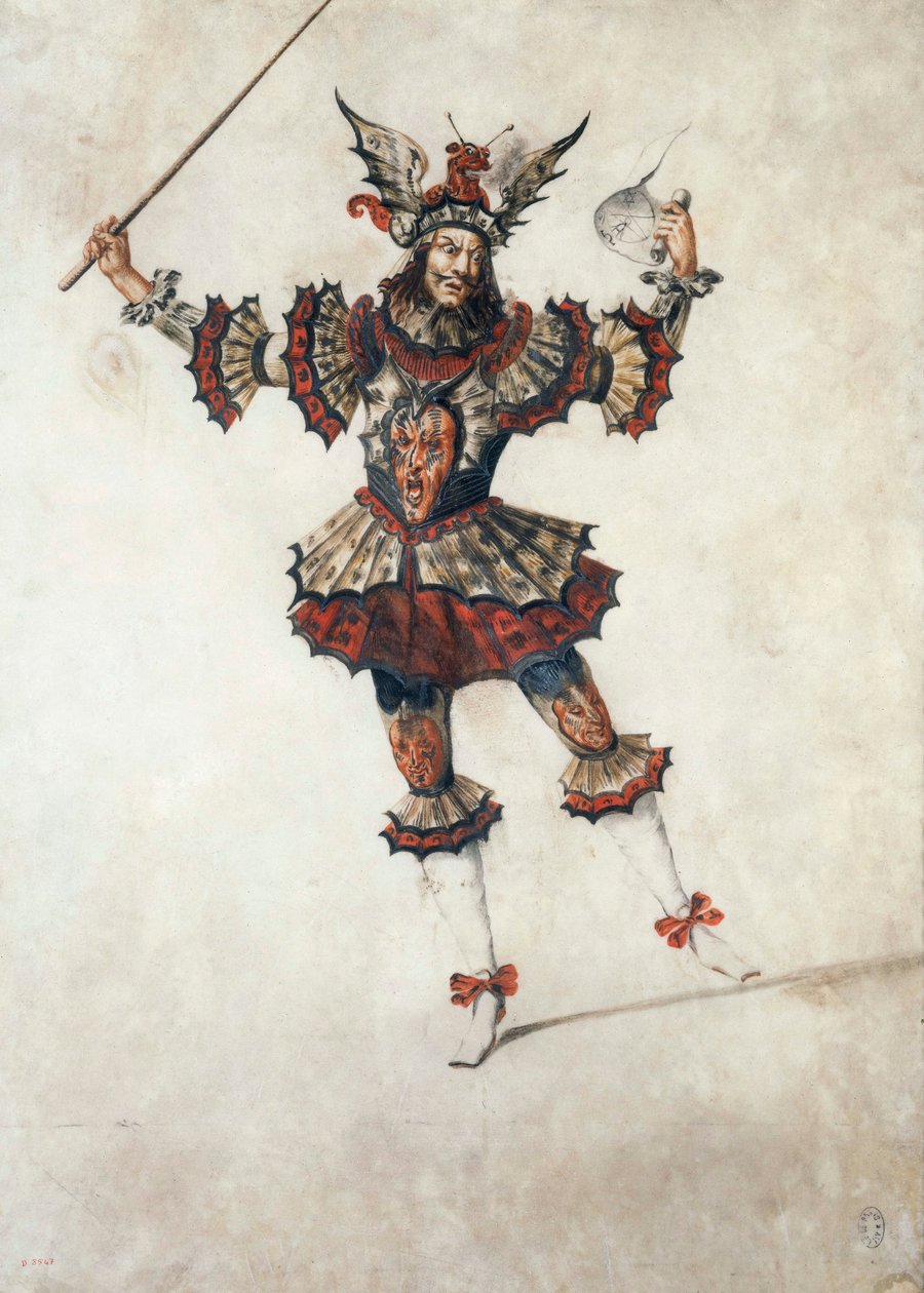 Kostium baletowy maga, ok. 1654 (gwasz) autorstwa Henri de Gissey