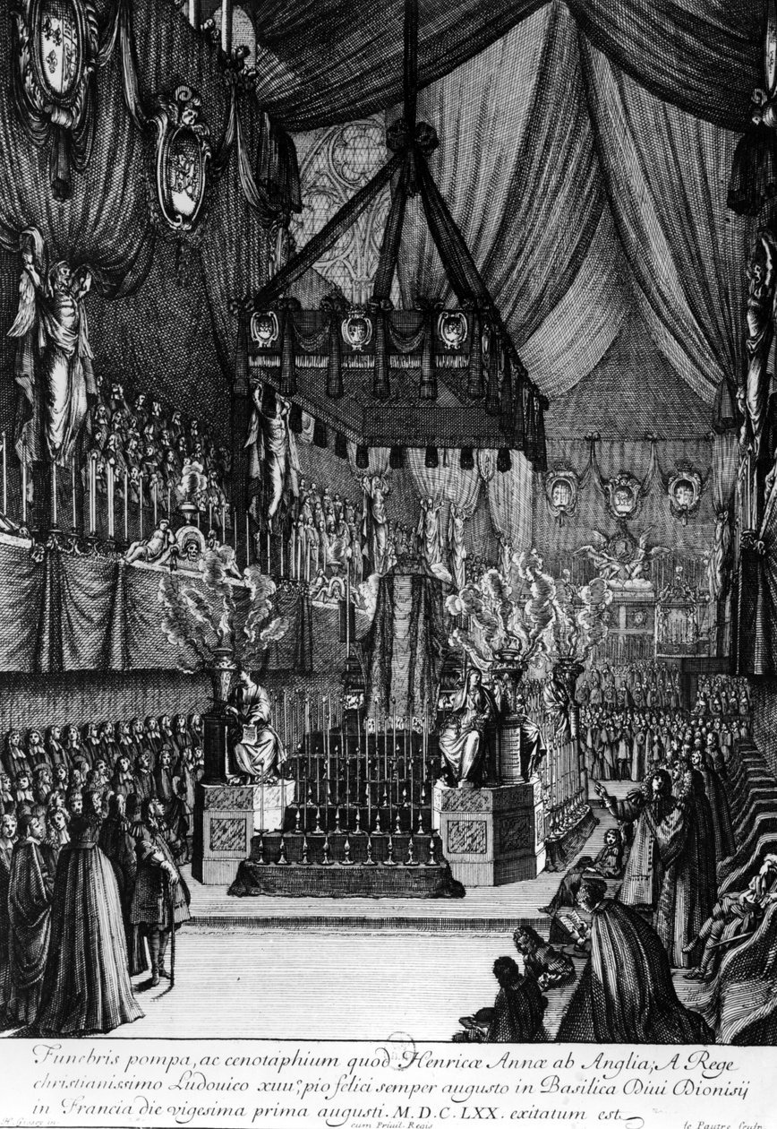 Pogrzeb księżniczki Henrietty z Anglii, 1670 autorstwa Henri de Gissey