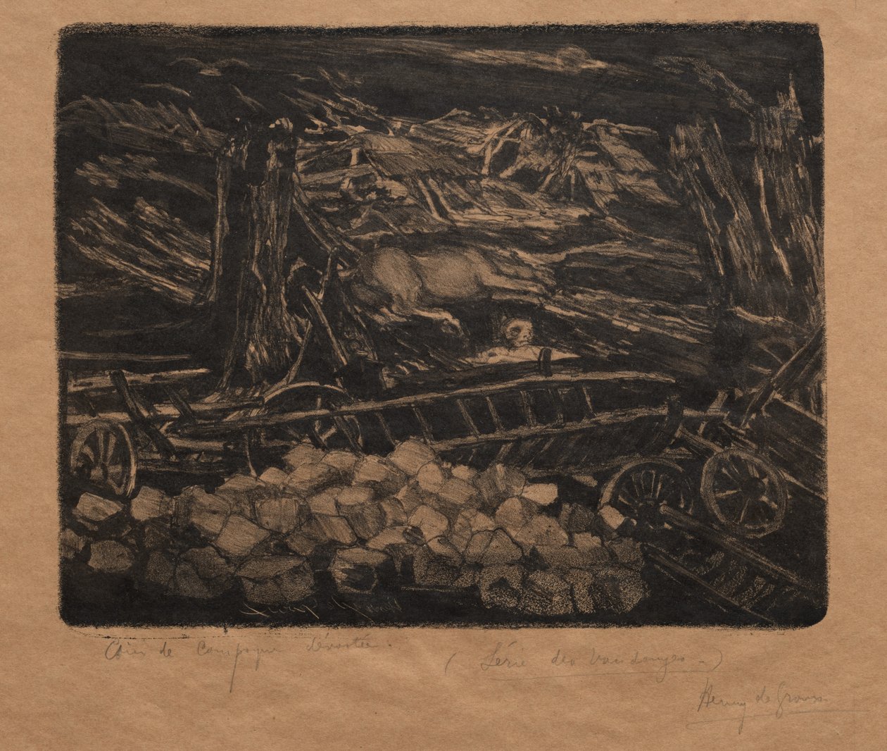 Roczniki!: Miejsce dewastacji, 1894. autorstwa Henri de Groux