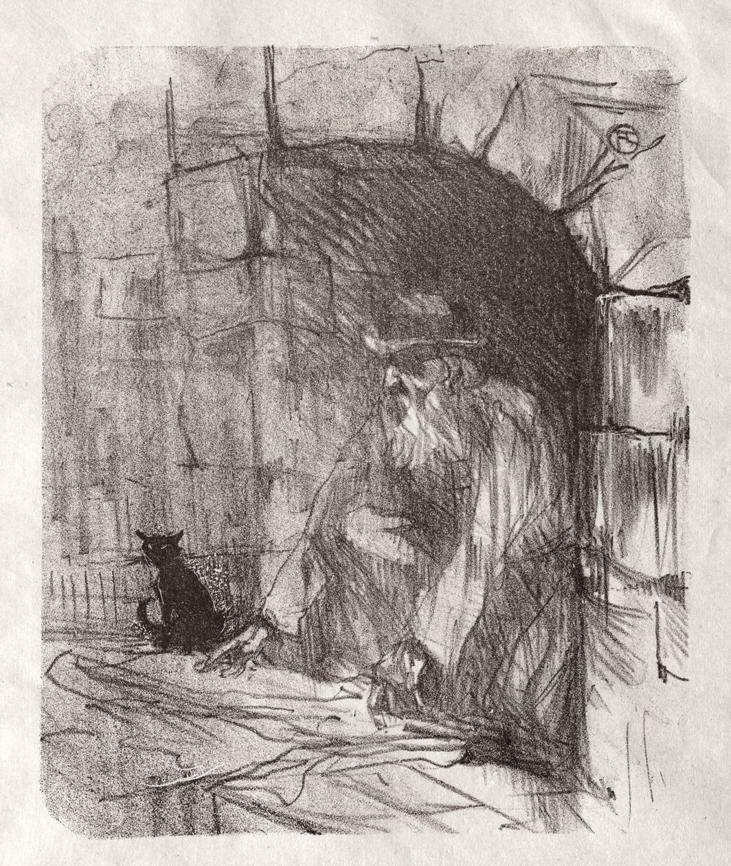 U stóp Synaju: sklep z plecami w Krakowie autorstwa Henri de Toulouse-Lautrec