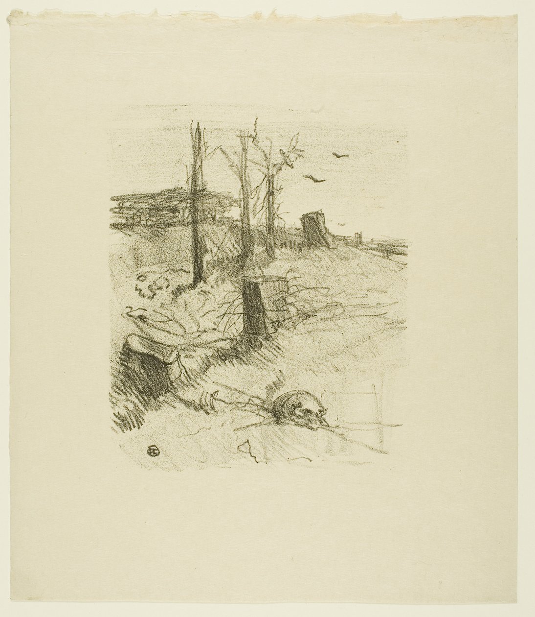 Cmentarz w Galicji, z Au Pied du Sinaï autorstwa Henri de Toulouse-Lautrec