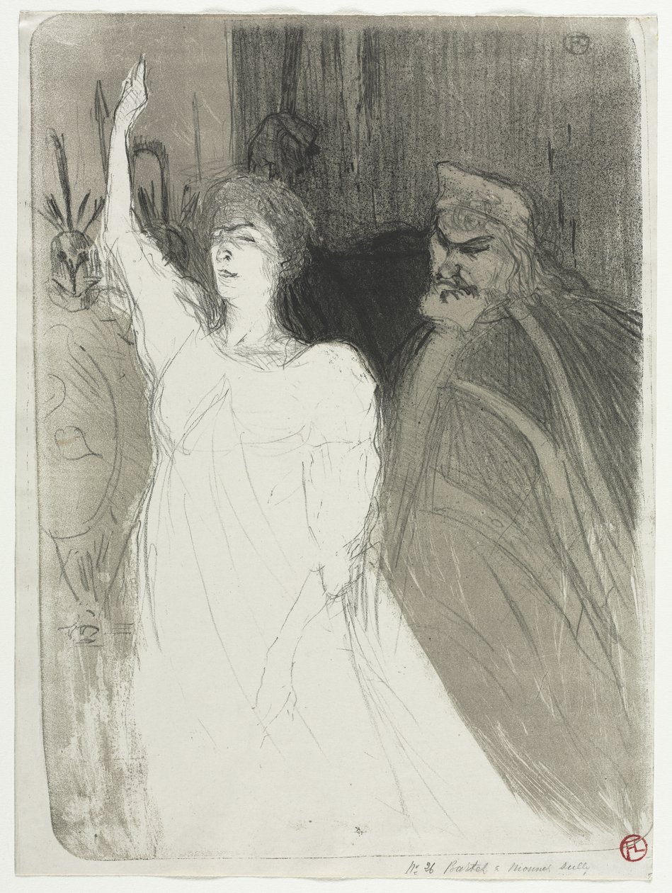 Książęca sielanka, Clara Ward autorstwa Henri de Toulouse-Lautrec