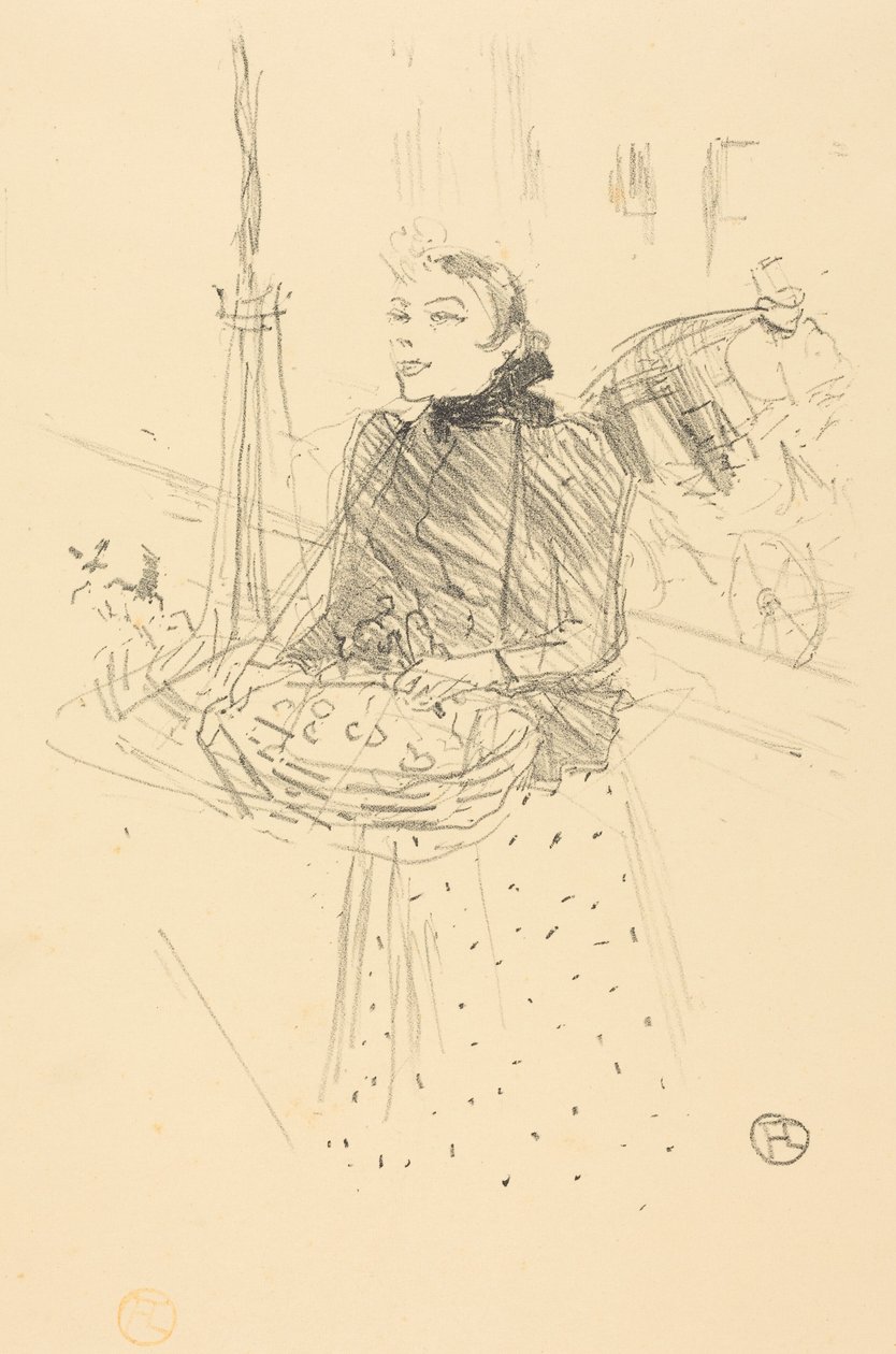 Kupcie moje piękne fiołki autorstwa Henri de Toulouse-Lautrec