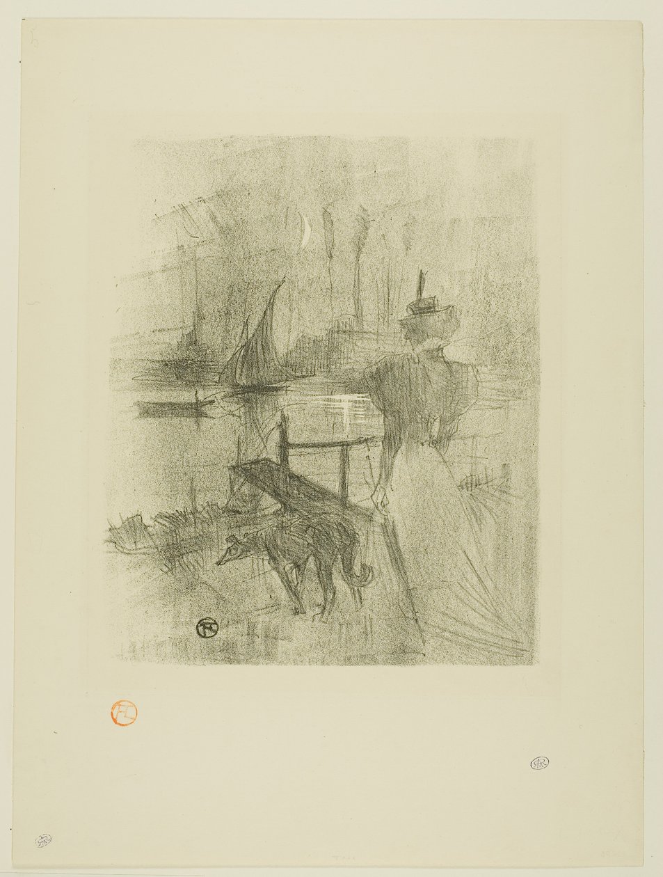 Adieu autorstwa Henri de Toulouse-Lautrec