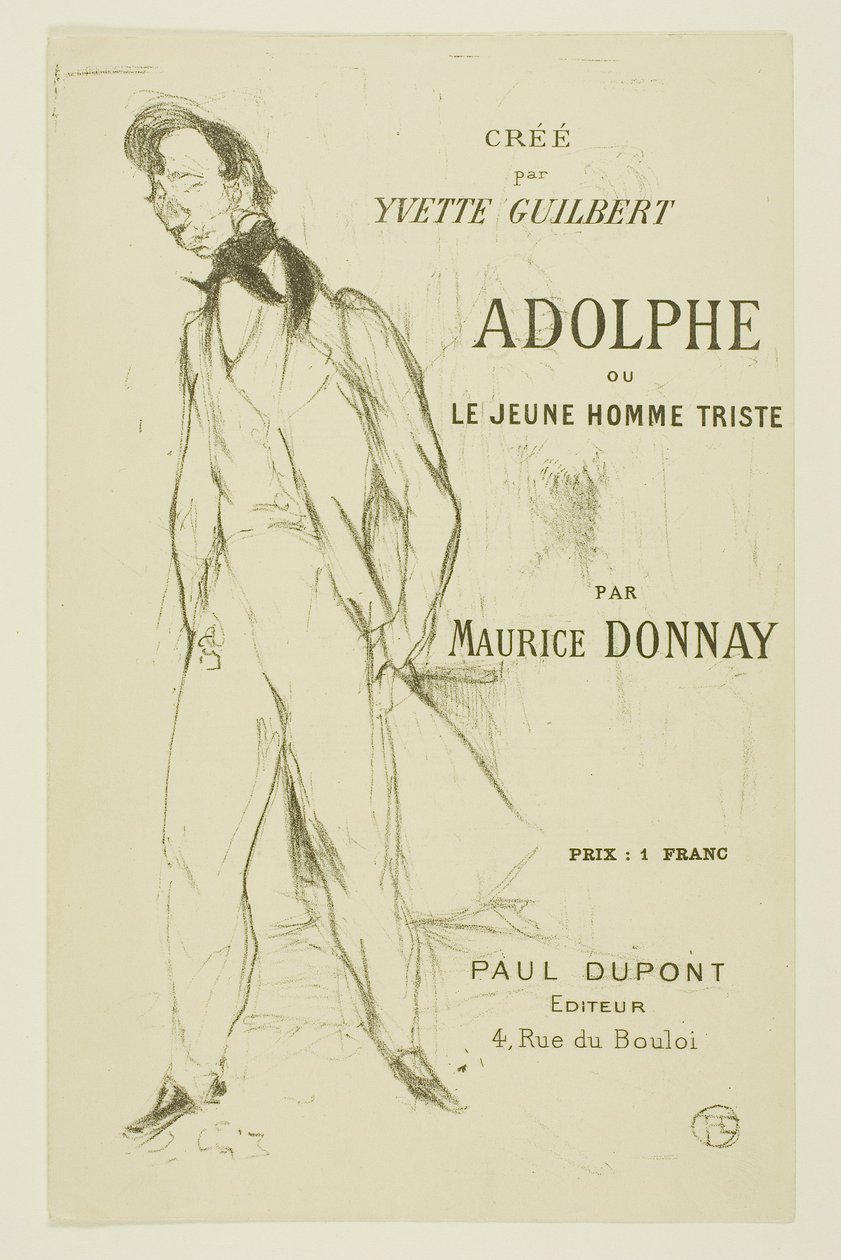 Adolf — smutny młodzieniec autorstwa Henri de Toulouse-Lautrec