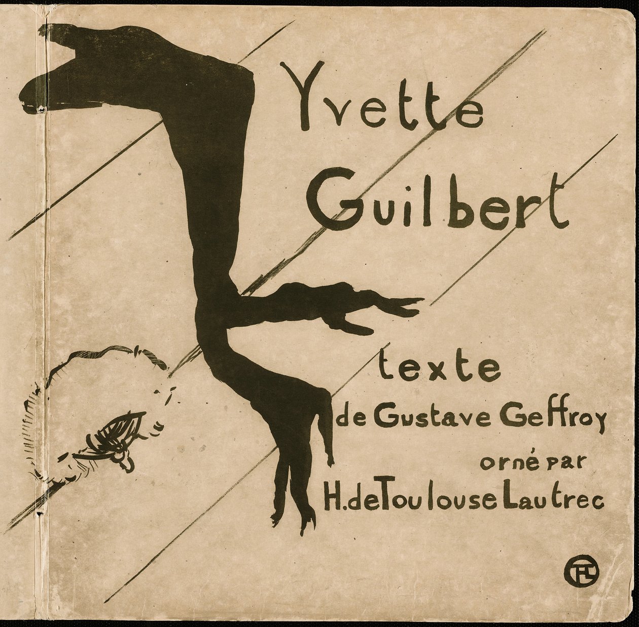 Okładka albumu Yvette Guilbert autorstwa Henri de Toulouse Lautrec