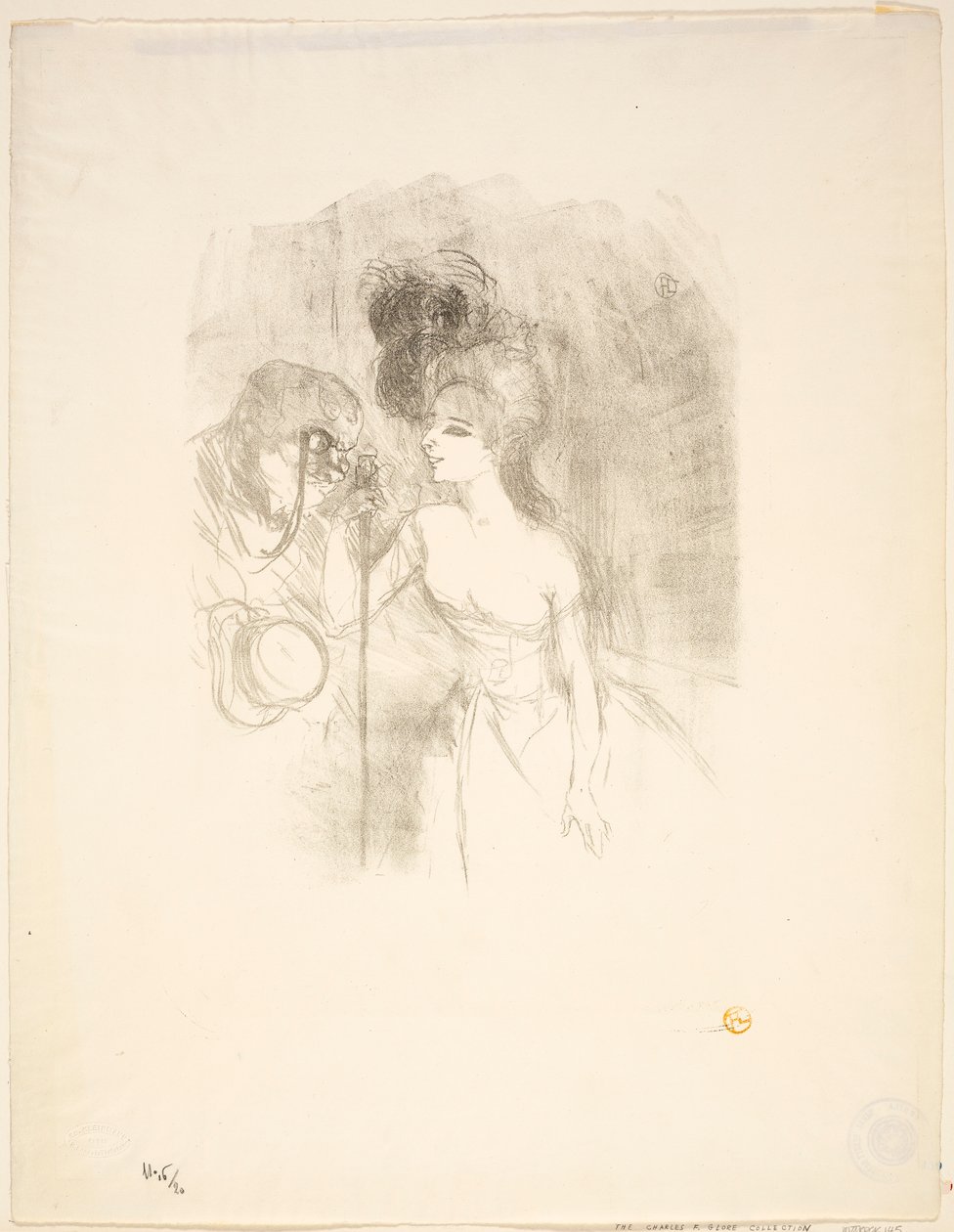 Anna Held i Baldy autorstwa Henri de Toulouse-Lautrec